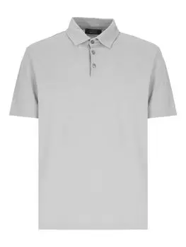 Рубашка поло с короткими рукавами Zanone, серый