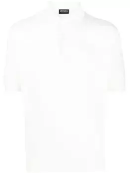Рубашка поло с короткими рукавами Zegna, белый