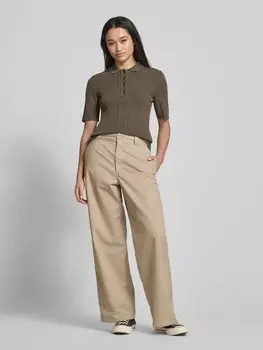 Рубашка поло с короткой планкой на пуговицах Marc O'Polo Denim, темно-коричневый