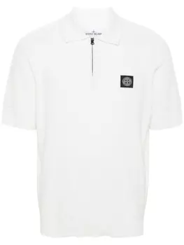 Рубашка поло с логотипом Compass Stone Island, бежевый