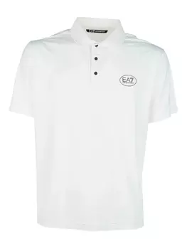 Рубашка-поло с логотипом Ea7 Emporio Armani, белый