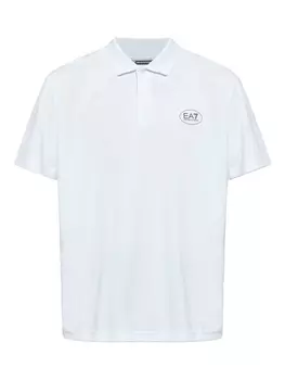 Рубашка-поло с логотипом Ea7 Emporio Armani, белый