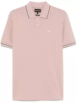 Рубашка поло с логотипом Emporio Armani, розовый