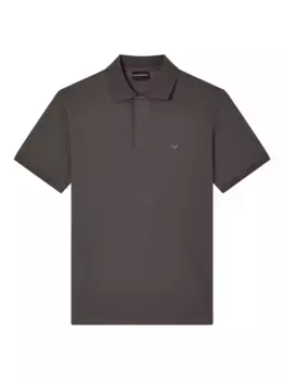 Рубашка поло с логотипом EMPORIO ARMANI, серый