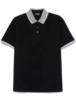 Рубашка поло с логотипом Emporio Armani, синий