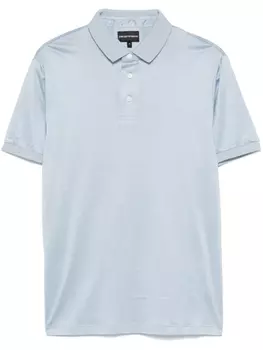 Рубашка поло с логотипом Emporio Armani, синий