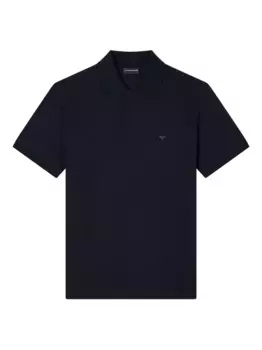 Рубашка поло с логотипом EMPORIO ARMANI, синий