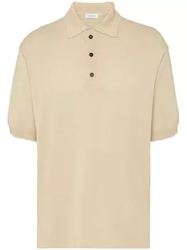 Рубашка поло с логотипом Ferragamo, бежевый