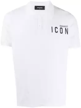 Рубашка-поло с логотипом Icon DSQUARED2, белый