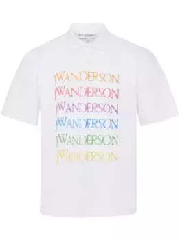 Рубашка поло с логотипом JW ANDERSON, белый
