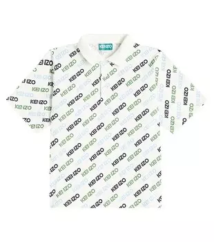Рубашка-Поло с логотипом Kenzo, белый