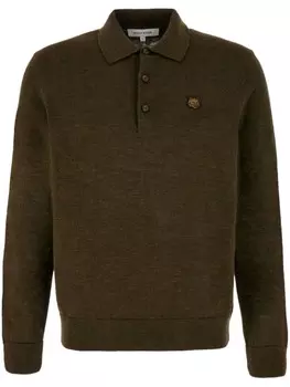 Рубашка поло с логотипом Maison Kitsun, зеленый