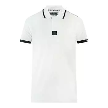 Рубашка поло с логотипом на плечах Aquascutum, белый