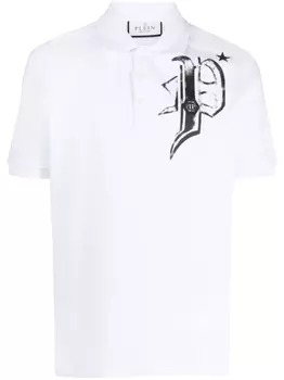 Рубашка поло с логотипом Philipp Plein, белый