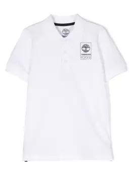 Рубашка поло с логотипом Timberland Kids, белый