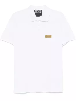 Рубашка-поло с логотипом Versace Jeans Couture, белый