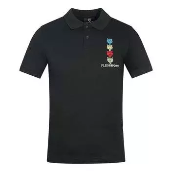 Рубашка-Поло с логотипом в виде головы тигра Plein Sport, черный