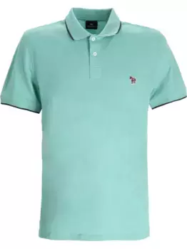 Рубашка поло с логотипом Zebra PS Paul Smith, синий