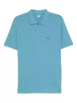 Рубашка-поло с маленьким логотипом C.P. Company, синий