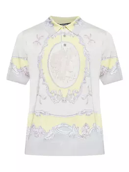 Рубашка поло с мотивом «Медуза» Versace, серый