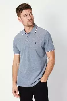 Рубашка-поло с наконечником «птичий глаз» Debenhams, темно-синий