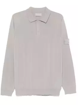 Рубашка поло с нашивкой Compass Stone Island, серый