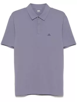 Рубашка поло с нашивкой-логотипом C.P. Company, фиолетовый