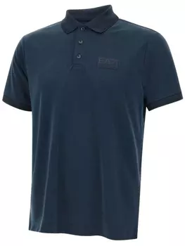 Рубашка поло с нашивкой-логотипом Ea7 Emporio Armani, синий