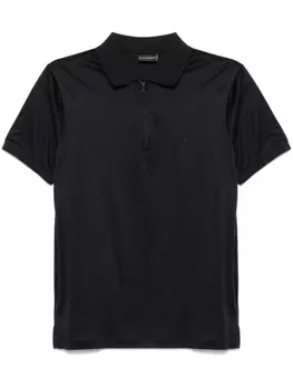 Рубашка поло с нашивкой-логотипом Emporio Armani, синий