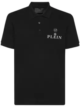 Рубашка поло с нашивкой-логотипом Philipp Plein, черный