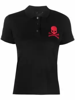 Рубашка поло с нашивкой Philipp Plein, черный