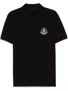 Рубашка поло с нашивкой Year of the Snake MONCLER, черный