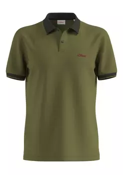 Рубашка поло s.Oliver Shirt, оливковый