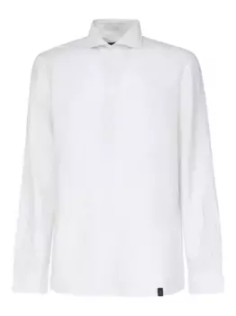 Рубашка поло с отложным воротником Fay, белый