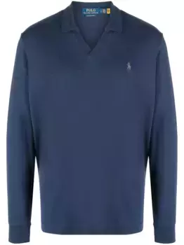 Рубашка поло с отложным воротником POLO RALPH LAUREN, синий
