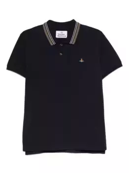 Рубашка-поло с отложным воротником Vivienne Westwood, синий