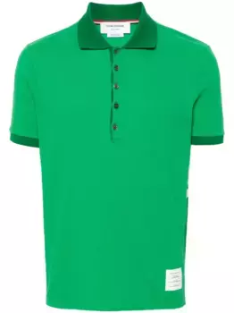 Рубашка поло с полосками 4-Bar THOM BROWNE, зеленый