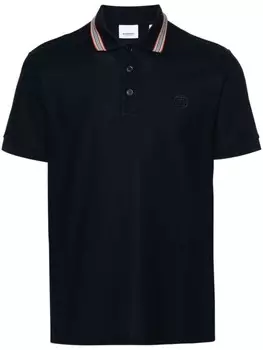 Рубашка поло с полосками Icon Stripe Burberry, синий