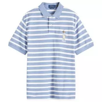 Рубашка-Поло с полосками медведя Polo Ralph Lauren, белый