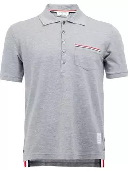 Рубашка поло с полосками RWB Thom Browne, серый
