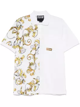Рубашка поло с принтом Baroccoflage Versace Jeans Couture, белый