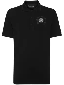Рубашка поло с принтом Carbon Tiger Plein Sport, черный