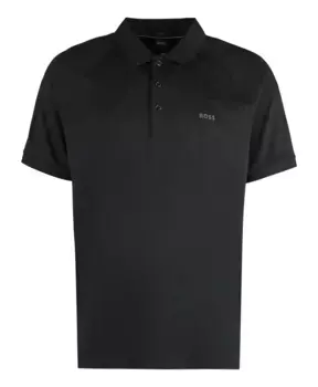 Рубашка Поло с принтом Hugo Boss, черный