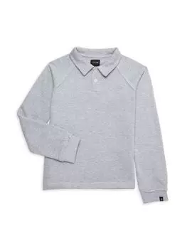 Рубашка-поло с принтом реглан для маленьких мальчиков Joe'S Jeans, цвет Heather Grey
