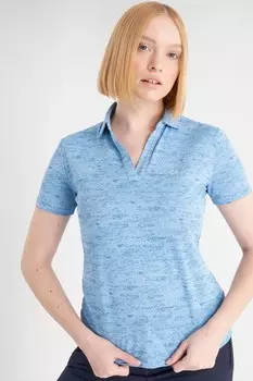 Рубашка поло с принтом в оранжевый сланец Calvin Klein Golf, синий