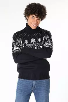 Рубашка-Поло с рождественской тематикой Colin'S, белый