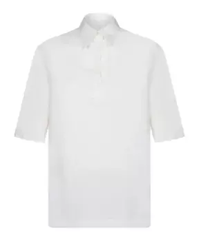 Рубашка Поло S с классическим воротником Blanca Vita, белый