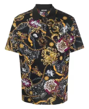 Рубашка-Поло S с короткими рукавами Just Cavalli, мультиколор