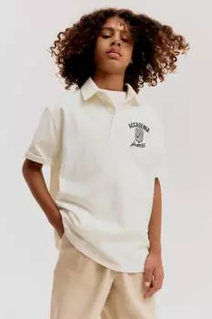 Рубашка поло с текстовым мотивом H&M, мультиколор