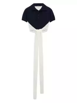 Рубашка поло с узлом LOEWE, синий